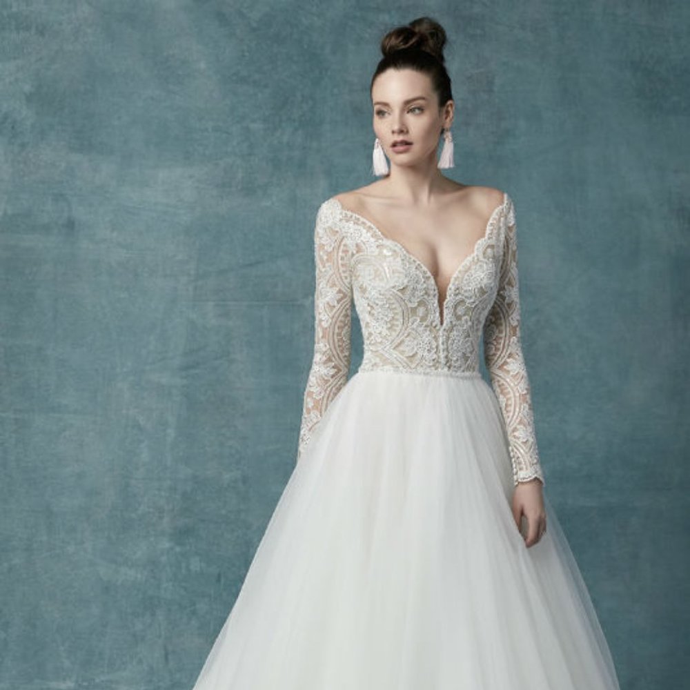 Mallory Dawn by Maggie Sottero 🤍👰🏼‍♀️ SIZE 12